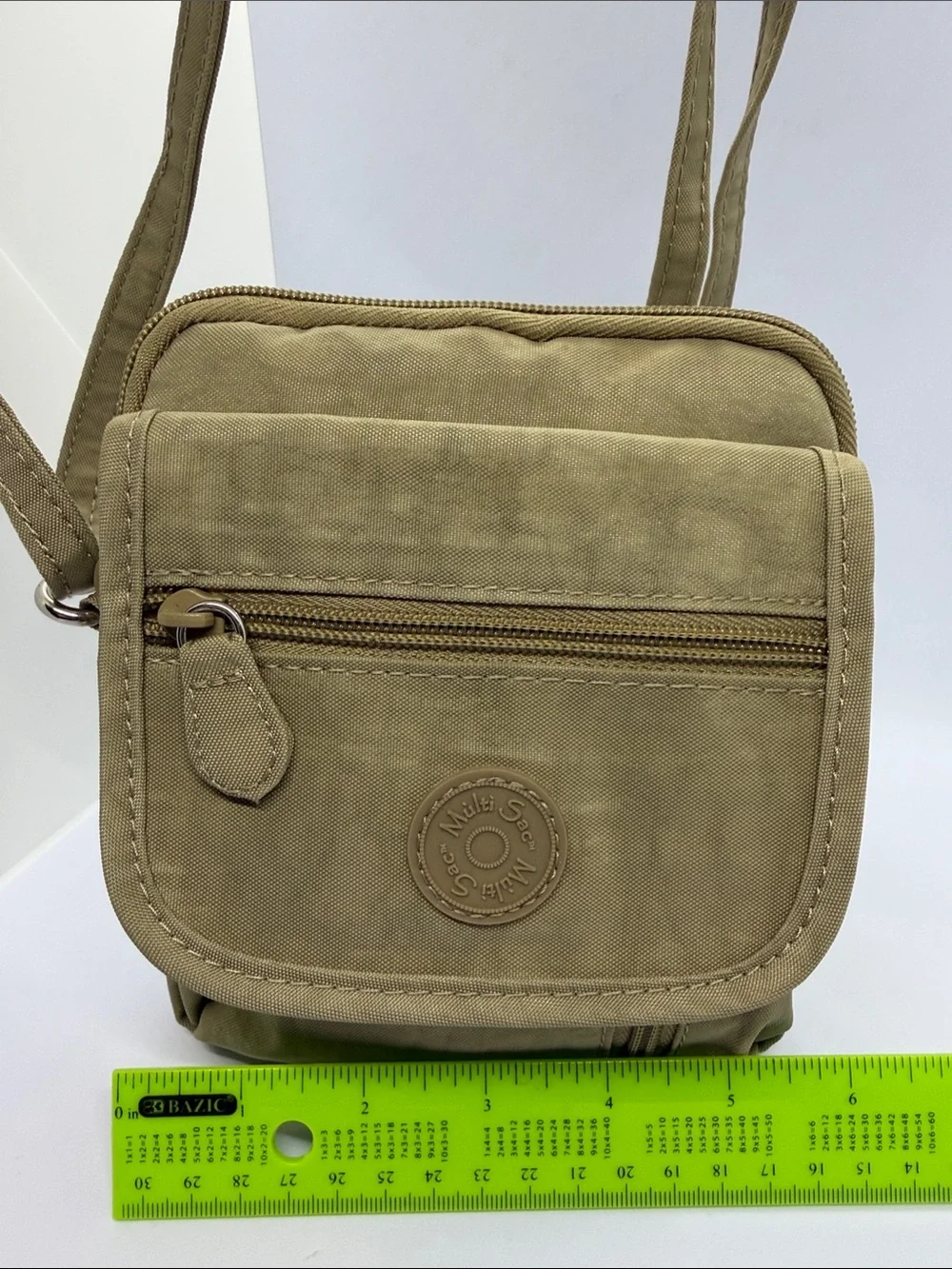 Olive Green Men's Crossbody Messenger Bag - Unbranded